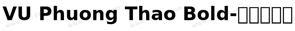 VU Phuong Thao Bold字体转换
